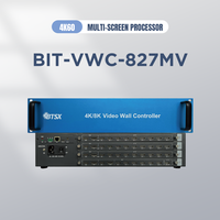 Contrôleur de mur vidéo 4K 8K, processeur multi-écrans pour entrée/sortie DP, châssis modulaire, signalisation numérique métallique IP43