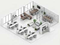 Scrivania Direzionale in Legno LIWEI, Design Moderno e Minimalista, Ampio Piano di Lavoro a L, Tavolo Professionale per Manager con Spazio di Archiviazione Personalizzabile