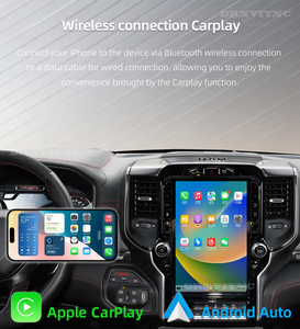Autoradio Android 13'' 8 cœurs avec Carplay, caméra 360°, GPS, <span class=keywords><strong>TV</strong></span>, DSP, <span class=keywords><strong>lecteur</strong></span> vidéo <span class=keywords><strong>DVD</strong></span> stéréo pour Dodge Ram 1500 2019 - 2023 - Product Image 4