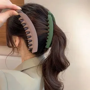 אופנה הבננה לנשים הדפס מנומר פנינת סיכת ראש בנות קוקו סיכות שיער סטיילינג כלי שיער אביזרי לבוש ראש