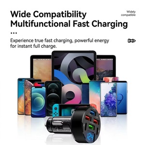 Chargeur de voiture USB-C 100W avec moniteur de tension LED, vente chaude pour <span class=keywords><strong>iPhone</strong></span> 17 16 15 Samsung S26 S25 Ultra, <span class=keywords><strong>prise</strong></span> d'alimentation sûre et stable - Product Image 5