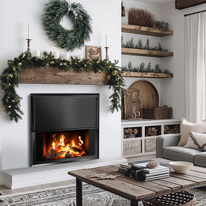 <span class=keywords><strong>Chimenea</strong></span> eléctrica infrarroja montada en la pared <span class=keywords><strong>con</strong></span> diseño de marco - Product Image 2