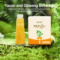 Boisson à base de jus de ginseng Yacon de la vallée de Yangxin de Jiufengshan - Coffret cadeau haut de gamme 280 ml * 4 bouteilles