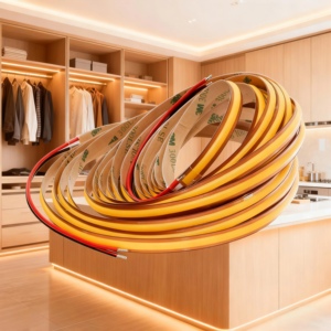 Tira de Luz <span class=keywords><strong>LED</strong></span> <span class=keywords><strong>COB</strong></span> de 24 V CC, 480 <span class=keywords><strong>LED</strong></span>/M, 528 <span class=keywords><strong>LED</strong></span>/M, Corte Libre, Longitud Personalizada, 3000 K, 4000 K, 6000 K, Se Puede Cortar en Cualquier Lugar - Product Image 1