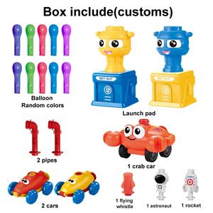 รถบอลลูนของเล่นเพื่อการศึกษาสำหรับเด็ก,สินค้ามาใหม่ทดลองวิทยาศาสตร์แรงเฉื่อยตัวปล่อยแรงบินบอลลูนอากาศของเล่นเพื่อการศึกษาสำหรับเด็ก - Product Image 2