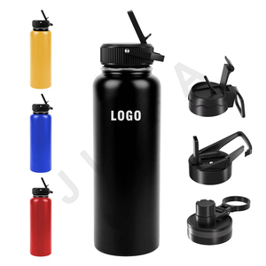 500ml//750ml/1000ml Cheap Promotional Black New Car Nice Wide Mouth Vacuum <b>Pink</b> Stainless Steel Water <b>Bottle</b> With Straw Lid - Product Image 4