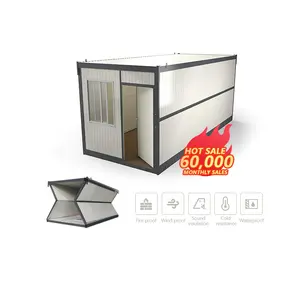 Colombia Modulaire Mobiele Verzending Huis Klaar Prefab Woningen Huis Filippijnen Opvouwbare 20ft 40ft Vouwen Container Huis Prijs