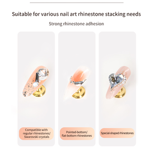 Youth Rose <strong>Rhinestones</strong> Glue Gap Filling Gel Super Strong Adhesive Clear Tube <strong>Stick</strong> Diamond Gem <strong>on</strong> Gel <strong>Rhinestones</strong> Glue for Nails - Product Image 4