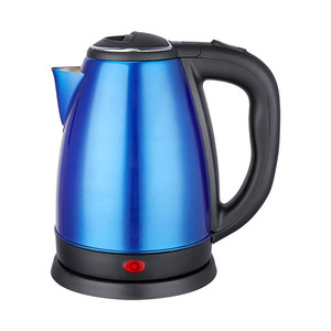 Bouilloire électrique en acier inoxydable bleu et rouge 201 avec bouilloire à eau de contrôle de la température avec <span class=keywords><strong>peinture</strong></span> de couleur - Product Image 1