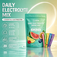 LUVVITA OEM Sachets de poudre d'électrolytes Marque privée Boissons en vrac Vente en gros Supplément pré-entraînement Poudre d'électrolytes sans sucre