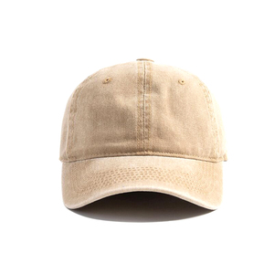 Sombreros personalizados para papá, gorras de béisbol lavadas con piedra, sin estructura, color blanco - Product Image 3