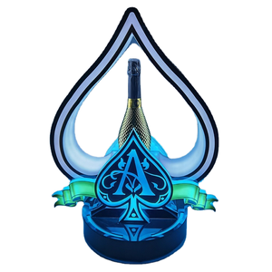 Plateau de service isotherme pour vin, personnalisé, rechargeable, LED, motif floral, style américain, 5L, en PC, pour fêtes, boîtes de nuit et bars, noir, Armand Bottle - Product Image 1