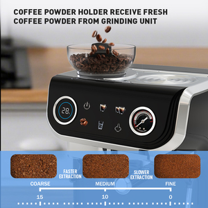 Machine à expresso professionnelle chinoise, machine à café expresso et cappuccino avec compteur - Product Image 3