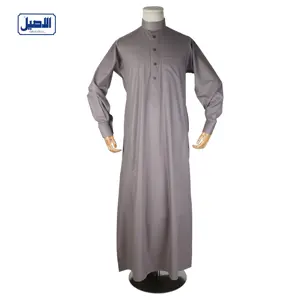 Saudi Alaseel Radium Muslim Dress Cotton Caftan Jubah Abaya Ethnic Arab Jilbab Khimar Maxi Qamis Boubou Islamic Clothing For Man