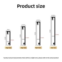 Rodapié de Aluminio de 1.3mm de Grosor, Perfil Metálico para Base de Pared, Aleación de Aviación 6063-T5, Rodapié con Clip para Estilo Moderno