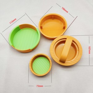 Molde para Pastel 4 en 1 Antiadherente, Ecológico y Apto para Lavavajillas, Accesorio de Cocina para Hacer <span class=keywords><strong>Hamburguesas</strong></span> y Verduras - Product Image 3