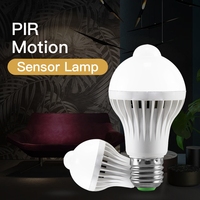 CANMEIJIA E27 7W 9W PIR Sensor de movimiento Bombillas inteligentes para el hogar Cocina Hotel Empresa Escalera Paso/Luz LED inteligente/Bombilla inteligente
