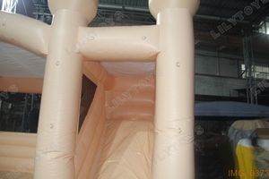 Casa <span class=keywords><strong>de</strong></span> rebote <span class=keywords><strong>blanca</strong></span> inflable, <span class=keywords><strong>castillo</strong></span> hinchable para fiesta <span class=keywords><strong>de</strong></span> boda con kit <span class=keywords><strong>de</strong></span> reparación <span class=keywords><strong>de</strong></span> bolsa <span class=keywords><strong>de</strong></span> transporte - Product Image 6