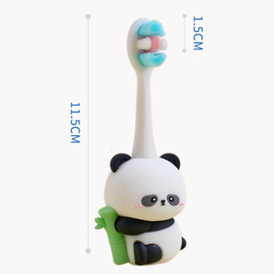 แปรงสีฟันขนนุ่มแพนด้าน่ารัก 10000 เส้น พร้อมด้ามจับกันลื่น สำหรับเด็กเล็ก เด็กวัยหัดเดิน และเด็กทั่วไป ทำความสะอาดช่องปากและฟัน - Product Image 6