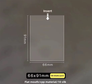 Protecteur intérieur de protection de manchon de Film de <span class=keywords><strong>carte</strong></span> en plastique haute transparence Offre Spéciale pour Anime de <span class=keywords><strong>carte</strong></span> étoile <span class=keywords><strong>Yu</strong></span>-<span class=keywords><strong>Gi</strong></span>-<span class=keywords><strong>Oh</strong></span> pour une utilisation en cadeau - Product Image 2