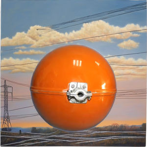 Serat FRP bola peringatan udara 600mm, bahan FRP untuk keamanan udara dan penggunaan kawat atas - Product Image 6