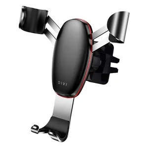 בסיטונאות smartphone 360 סיבוב-DIVI אוניברסלי גמיש Rotatable 360 תואר אוטומטי הכבידה הידוק סוג Smartphone רכב אוויר Vent הר בעל