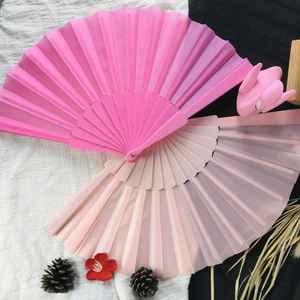 Abanico Plegable Clásico de Plástico Plano de Color Sólido para Damas, Abanico Plegable para Baile de Verano - Product Image 5