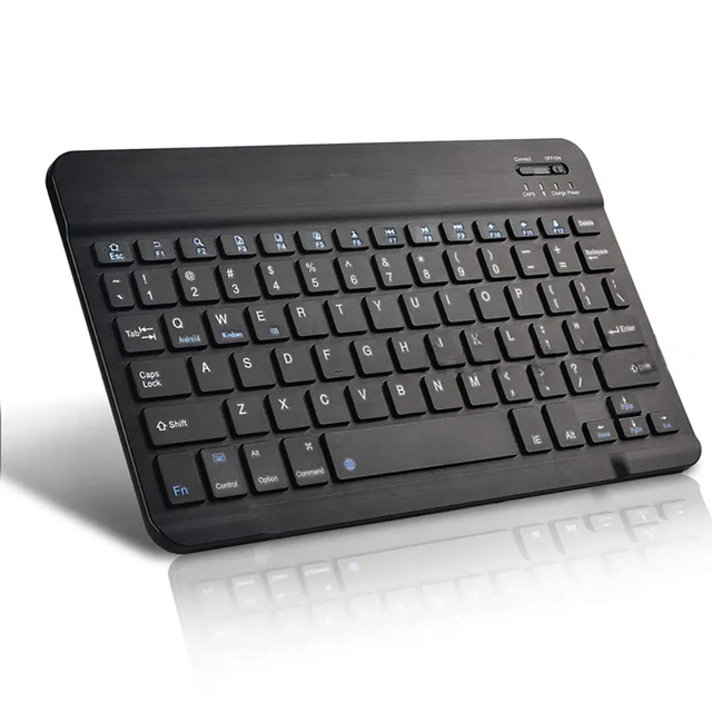 Ergonomic Rechargeable Wireless Mini Keyboard for Spanish Japanese Thai Language Support for iPad Tablet Mobile