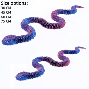 Serpiente Impresa en 3D con Huevo, Ojos Atractivos, Multiarticulada y Móvil, para Decoración de Sala de Estar, Escritorio, Figuras Decorativas, Accesorios para el Hogar - Product Image 4