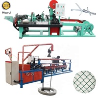 Machine de fabrication de treillis métallique automatique Maillons de chaîne Filet de clôture formant des bandes barbelées torsadées Machines de fabrication de fils concertina