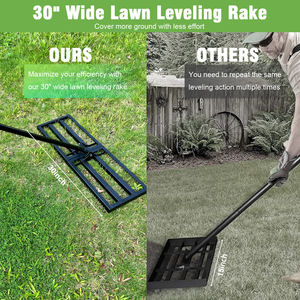 Outil de nivellement de pelouse robuste pour râteau de nivellement réglable de ferme de terrain de golf de jardin - Product Image 6