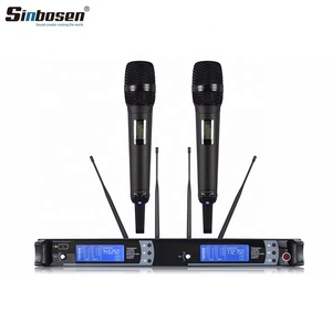 Sinbosen <span class=keywords><strong>micro</strong></span> sans fil professionnel AS-9K 2 canaux musique <span class=keywords><strong>micro</strong></span> uhf sans fil avec 2 or <span class=keywords><strong>micro</strong></span> main - Product Image 2