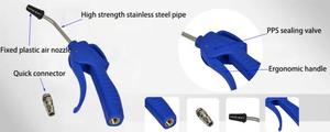 Kit de pistolet à air comprimé universel, buse de 0,6 cm avec 30 embouts °   Poignée compatible avec les adaptateurs multi-pays pour le nettoyage en divers contextes - Product Image 5