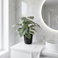 Feuilles de Monstera artificielles, grandes et réalistes, verdure tropicale, plante artificielle pour la décoration de la maison et du salon