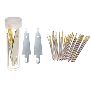 Aiguilles <span class=keywords><strong>à</strong></span> tricoter grandes et confortables en or, faites <span class=keywords><strong>à</strong></span> la main, pour la broderie et le travail de la <span class=keywords><strong>laine</strong></span>, haute qualité - Product Image 1