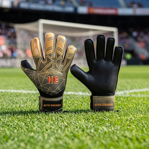 Custom Made Multi-Layer Palm Goalkeeper <b>Gloves</b> Lightweight and Durable Flexible Grip <b>Latex</b> for All-Weather Use Wholesale - Product Image 3