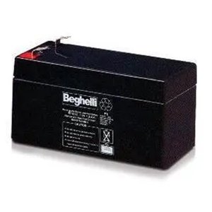 Beghelli Lead Acid <b>Battery</b> <b>12V</b> 1.3Ah Sealed Rechargeable For Backup Power - Product Image 1