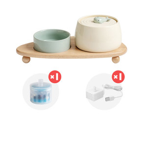 Ciotola per alimenti per animali domestici con fontana in ceramica per gatto - Product Image 5