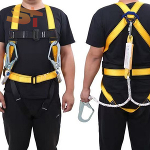 Cinto de Segurança Certificado CE SIKE com Fivela de Conexão Rápida, Comprimento Ajustável, Anel D de Aço, Âncora Vertical para Linha de Vida, Capacidade de Quebra de 2200kg - Product Image 3