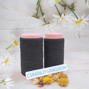 Fil élastique fantaisie, fil à tricoter, fil teint à motifs, fibre de nylon pour fabricant de tissus, fil élastique coloré pour vêtements - Product Image 3