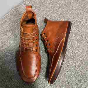 Chaussures habillées pour hommes en cuir véritable, à lacets, imperméables et respirantes, à bout pointu, pour l'automne et les mariages, idéales pour le dropshipping - Product Image 1