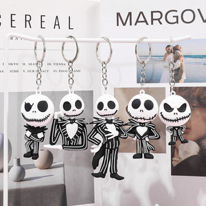 5 cái/bộ Halloween hộp sọ Keychain vui kéo chuỗi vòng chìa khóa đồ chơi kinh dị Bộ Xương quyến rũ cho xe Ví Túi Xách Ba Lô Quà Tặng - Product Image 2