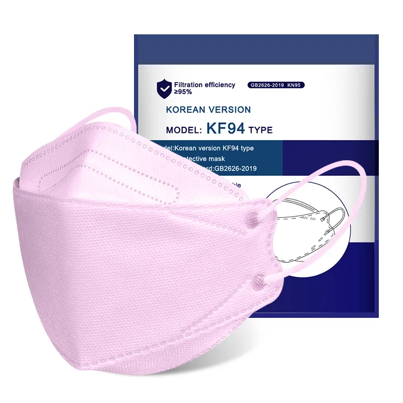 Wankang Kf94-mask Ademend Kleurmasker Koreaans Gevormde Kf94 Visvorm Masker Voor Stofbescherming