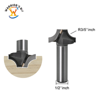Brocas de Fresado de Carburo de Alta Eficiencia Warrior's Bit ODM/OEM de 1/2 Pulgada con Fondo Plano para Máquinas CNC y Trabajos en Madera Convencionales