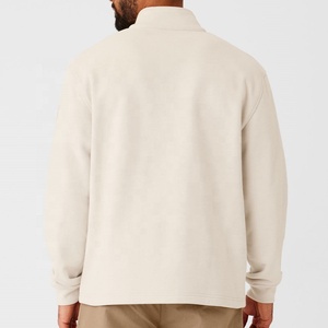 Logotipo personalizado <span class=keywords><strong>1</strong></span>/4 cremallera manga larga Top Fitness atletismo gimnasio desgaste correr entrenamiento medio cuarto Zip Jumper tripulación hombres - Product Image 6