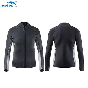 KDIVE-traje de <span class=keywords><strong>neopreno</strong></span> de manga larga personalizado para hombre y <span class=keywords><strong>mujer</strong></span>, <span class=keywords><strong>chaqueta</strong></span> de <span class=keywords><strong>neopreno</strong></span> de 2mm y 3mm - Product Image 1