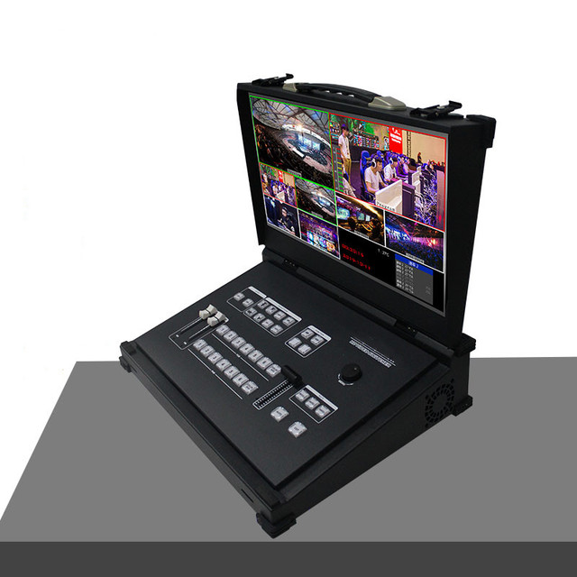 Broadcast Clamshell Portable 6 Channel SDI HD Video Switcher for Live Streaming