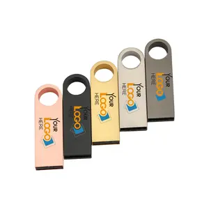 Pen drive, metal usb 4gb 8gb 16gb 32gb 64gb prata dourado 2.0 3.0