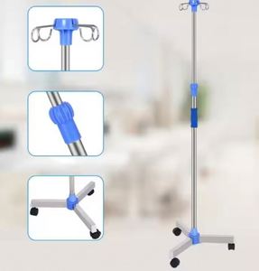 Nouveau support d'infusion portable rétractable, résistant aux dommages, avec roulettes pour un déplacement pratique, personnalisable - Product Image 2