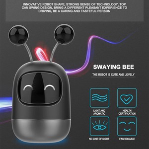 Ambientador de coche Auto Creative Mini Robot Air Vent Clip Parfum Saborizante Ventilación Salida Aromaterapia Interior automotriz - Product Image 3
